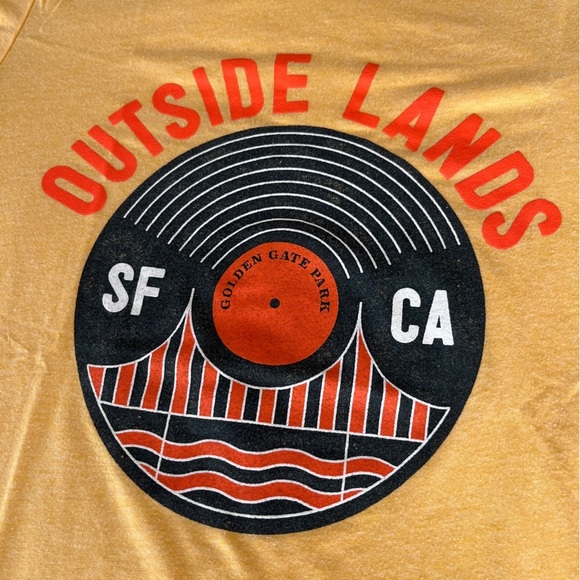 San Francisco Outside Lands Music Festival Record Graphic Tee - Picture 2 of 5